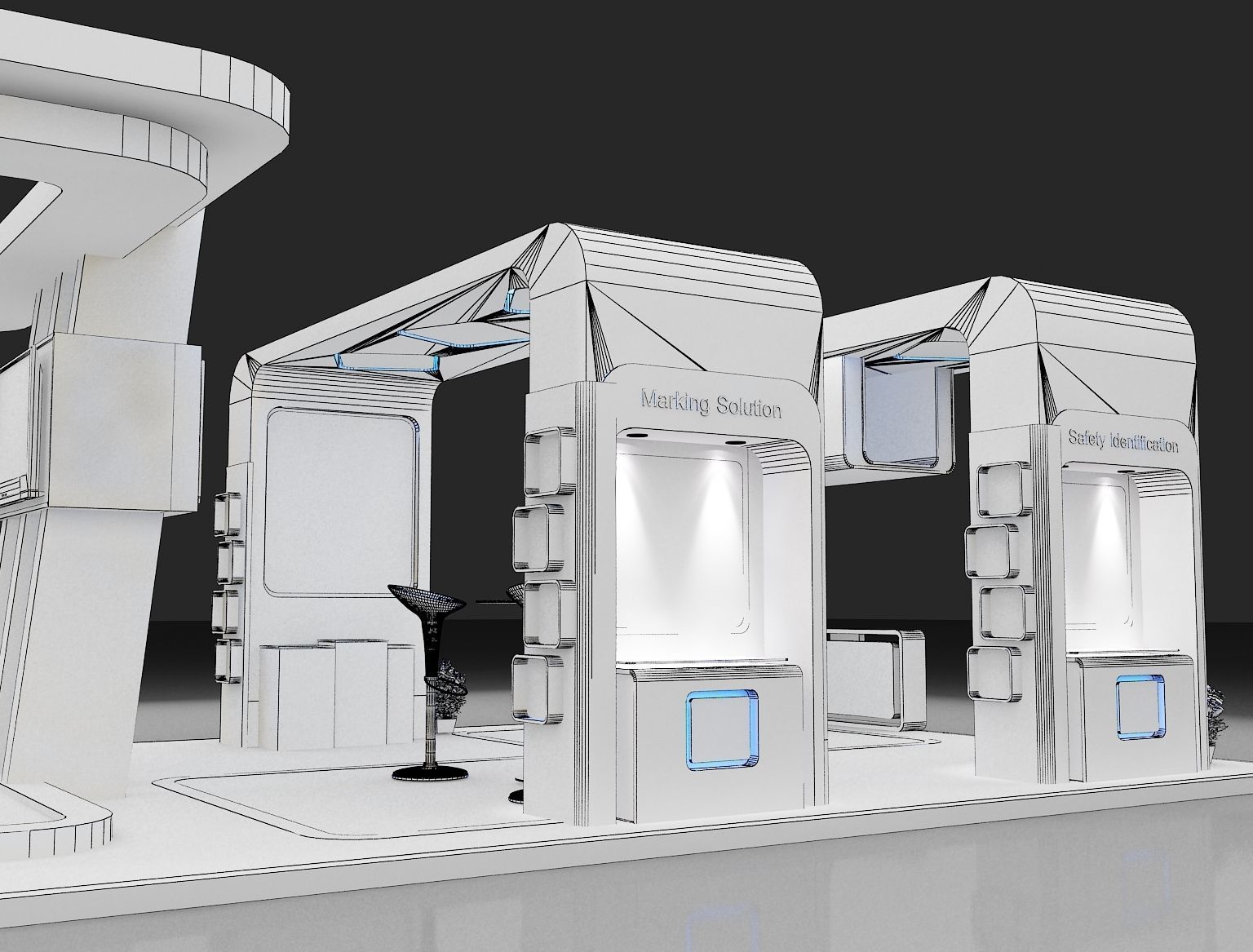 Booth Exhibition Stand a275 3D model_15