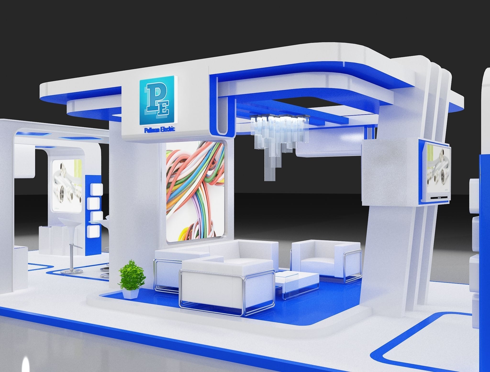 Booth Exhibition Stand a275 3D model_10