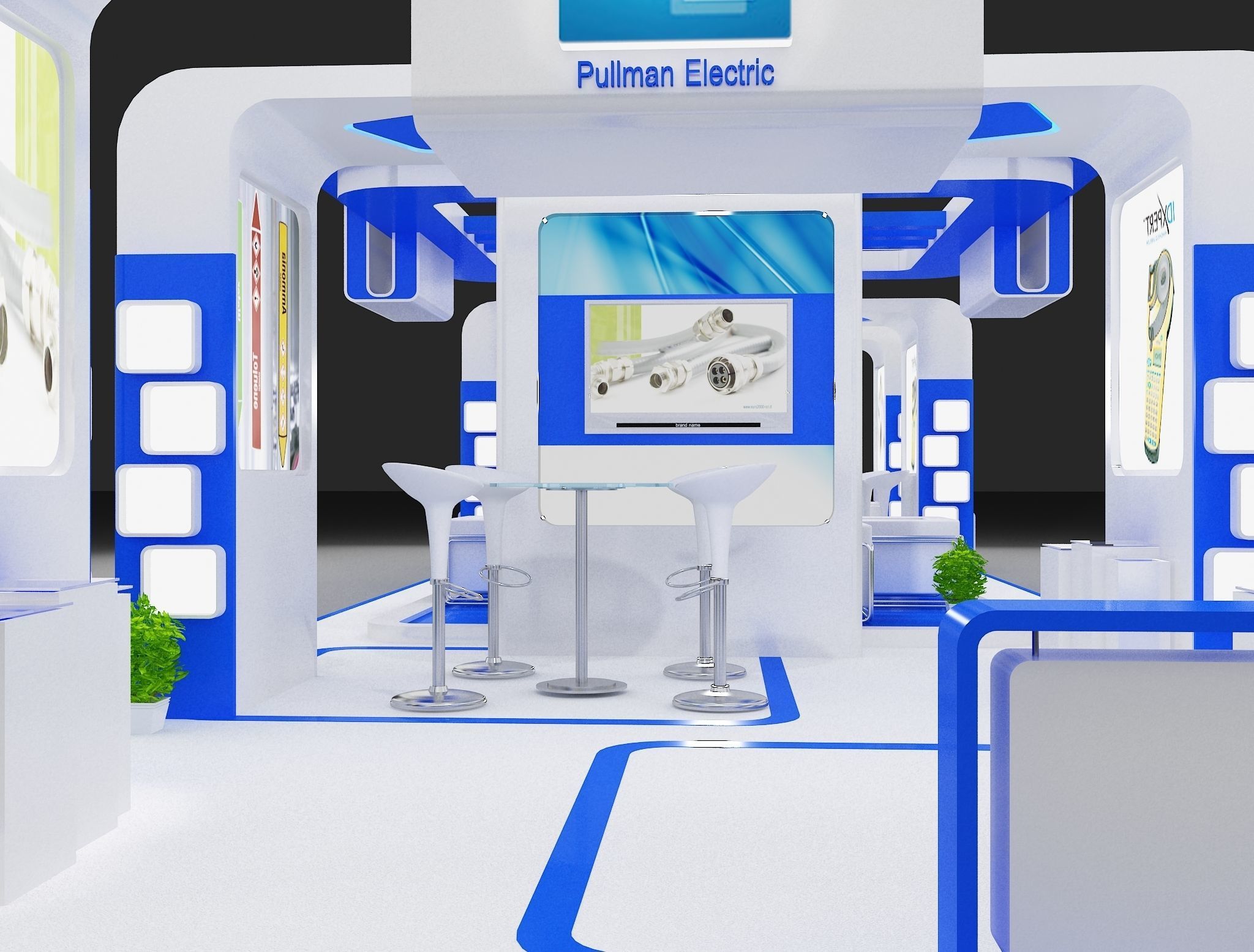 Booth Exhibition Stand a275 3D model_6