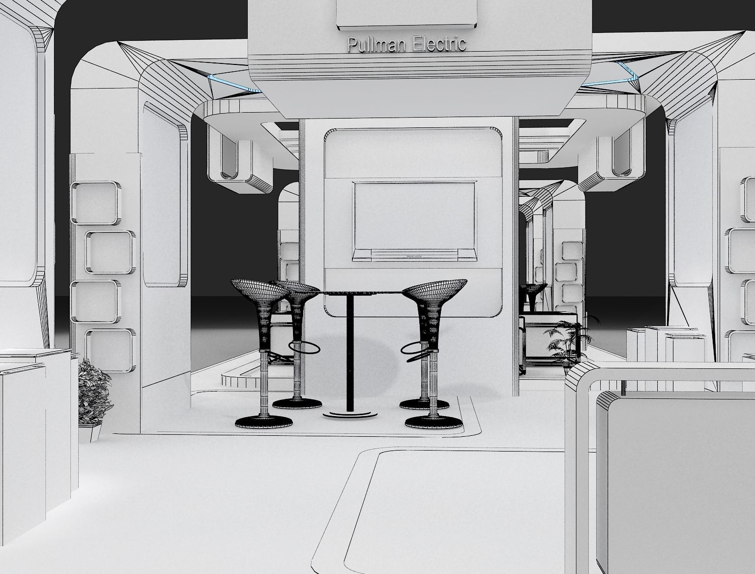 Booth Exhibition Stand a275 3D model_7