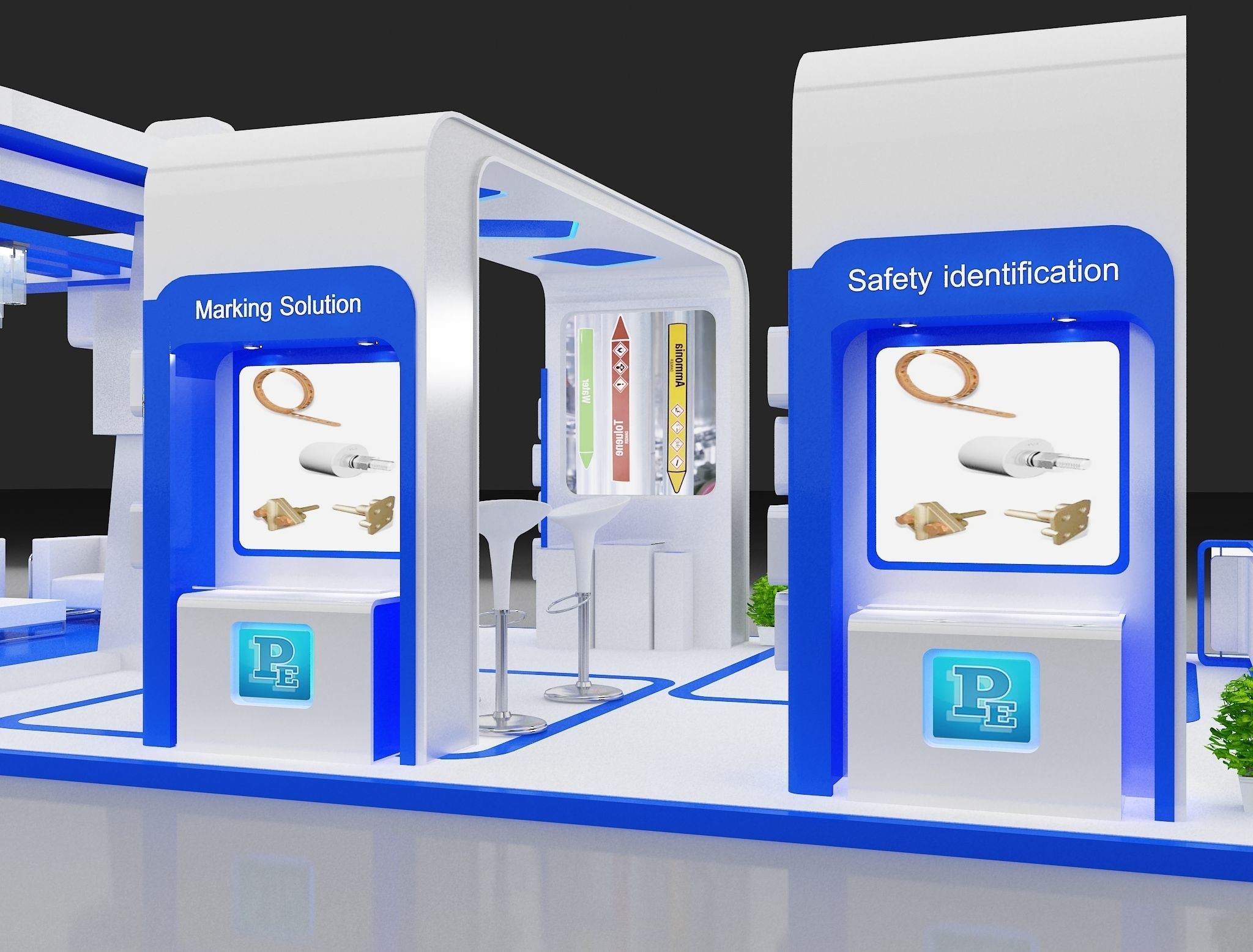 Booth Exhibition Stand a275 3D model_16