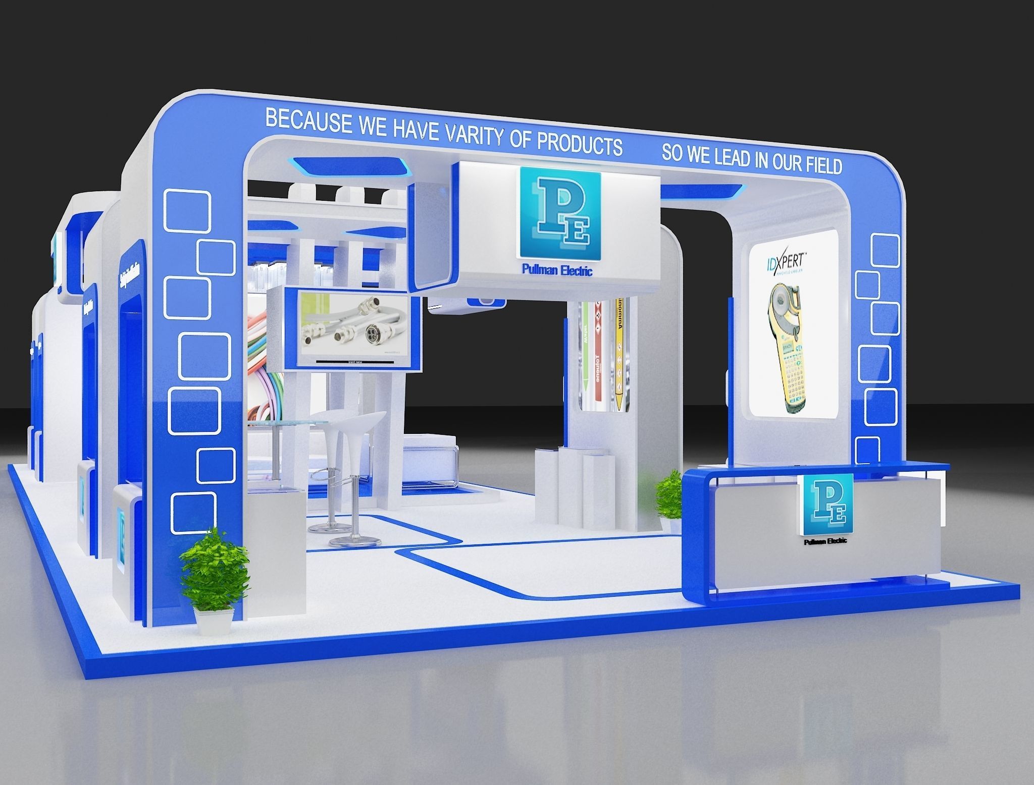 Booth Exhibition Stand a275 3D model_8