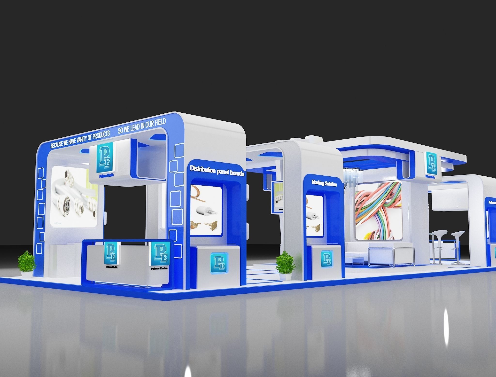 Booth Exhibition Stand a275 3D model_9