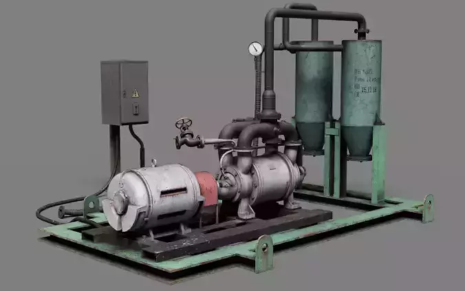 Industrial vacuum pump system