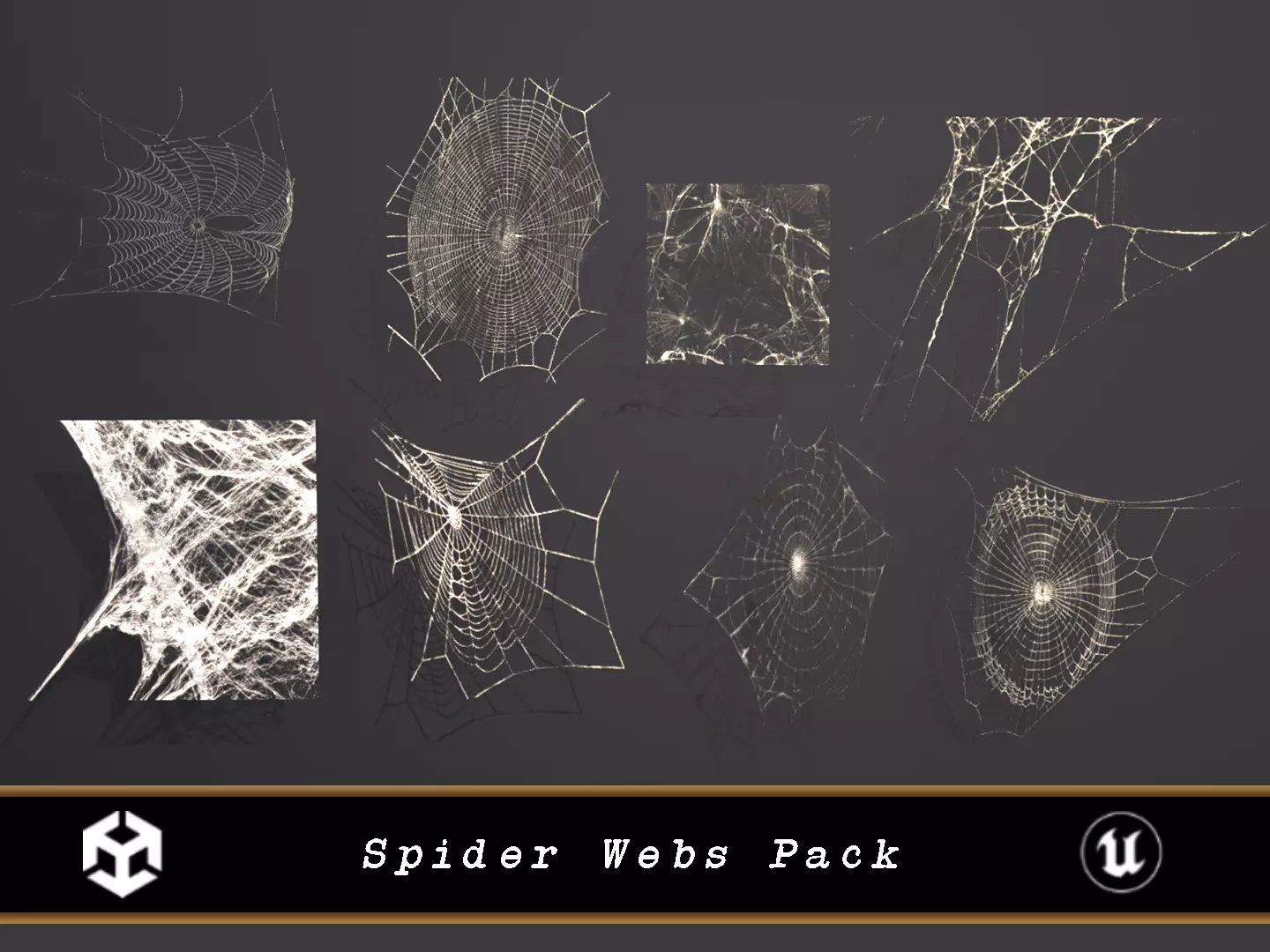 Spider Webs  Low-poly 3D model_0