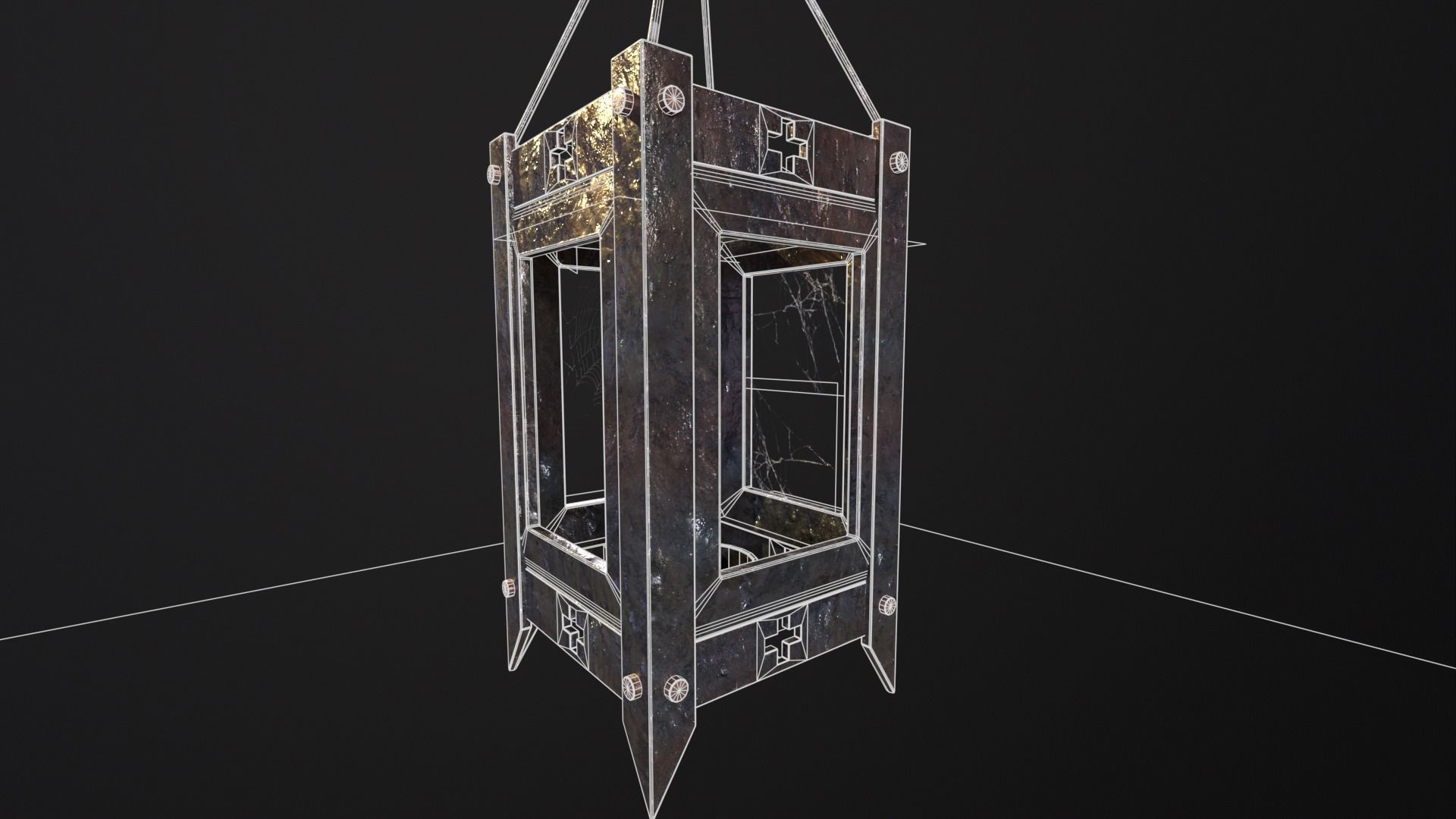 Spider Webs  Low-poly 3D model_7