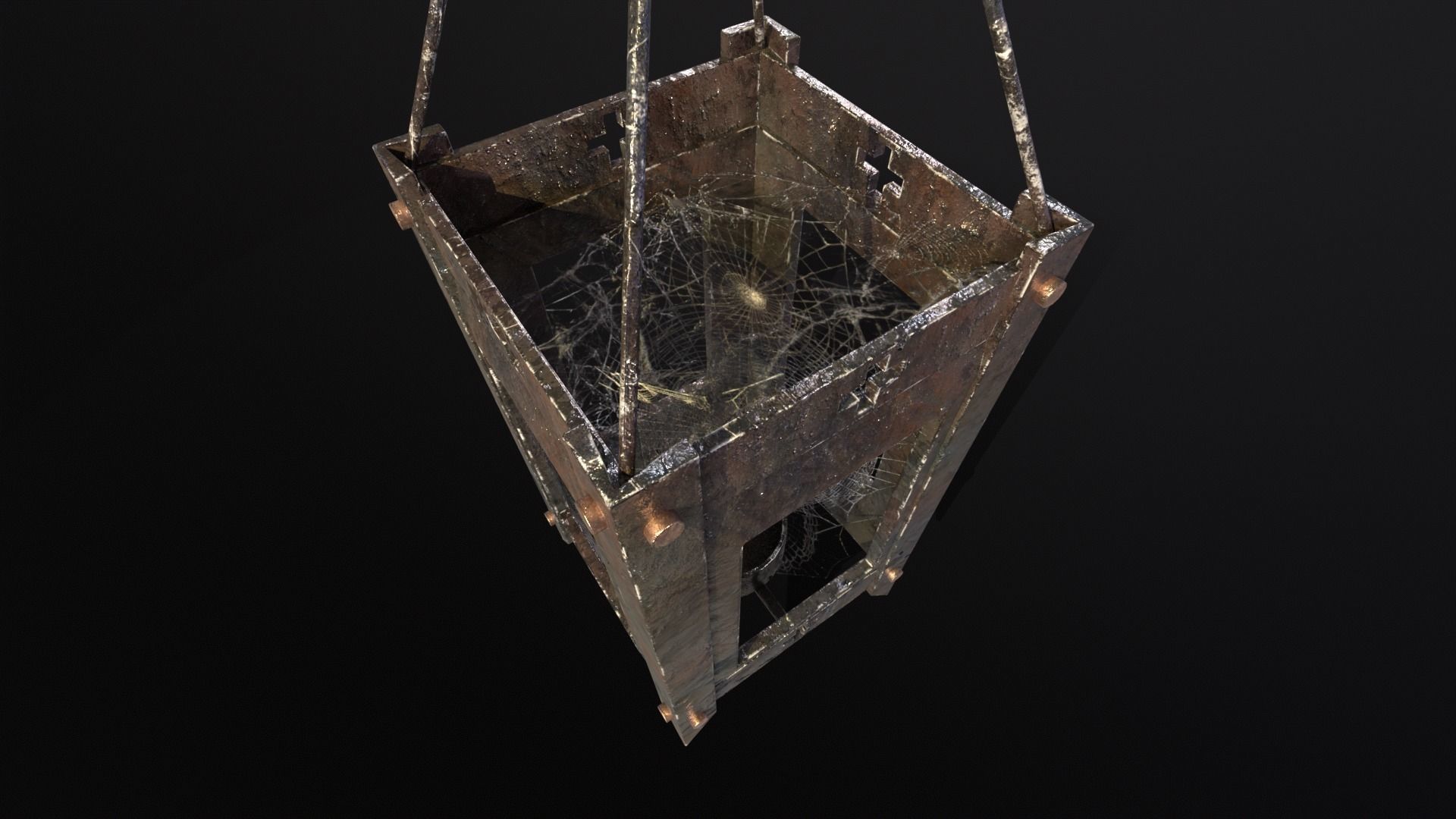 Spider Webs  Low-poly 3D model_4