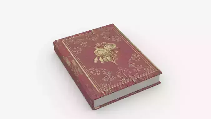 Book Rigged and Animated Low-poly 3D model