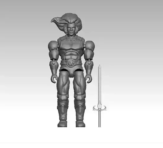 Lion Thundercats Articulated 3d Action figure SCALE 100mm