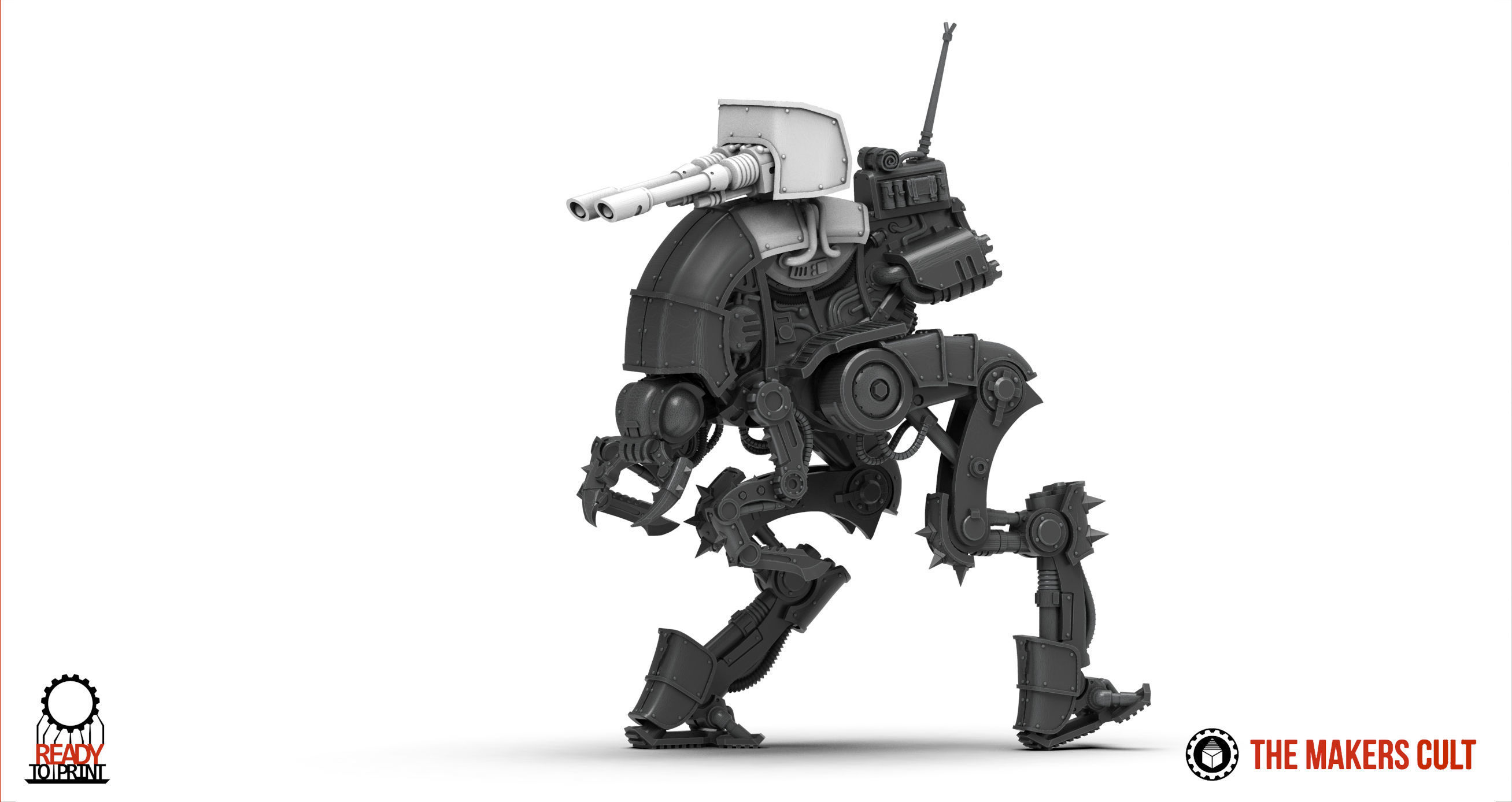 Dark Techno - Mantis Strider cannons upgrade 3D print model_1