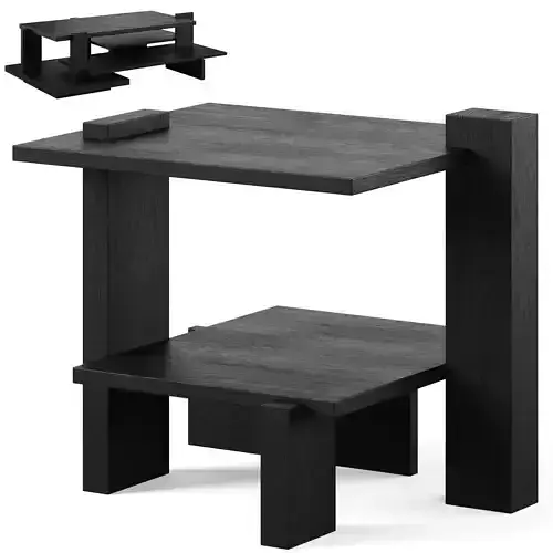 Abstract coffee table by Ethnicraft 3D model