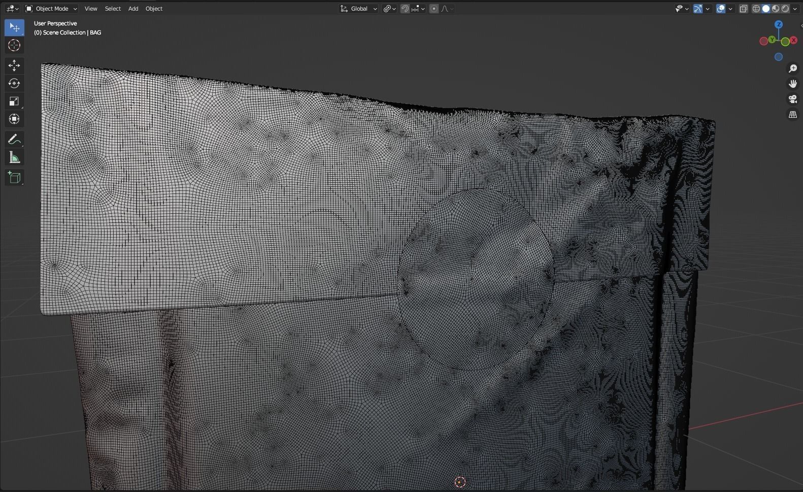 Postage Bag 3D model_8