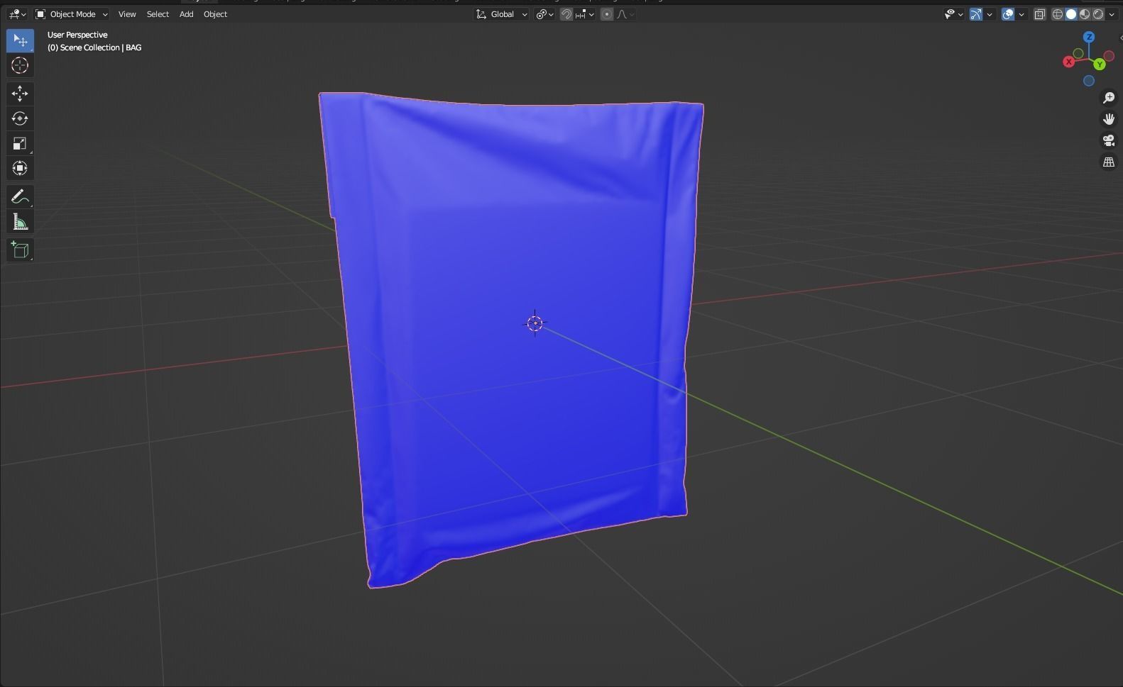 Postage Bag 3D model_6