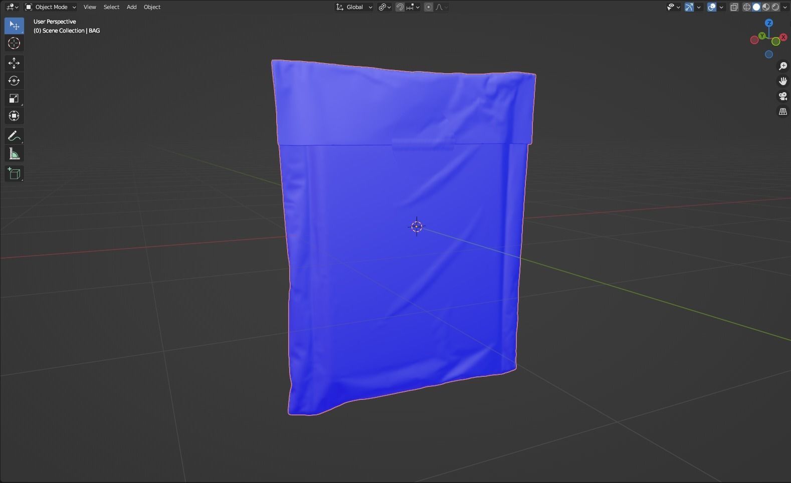 Postage Bag 3D model_5