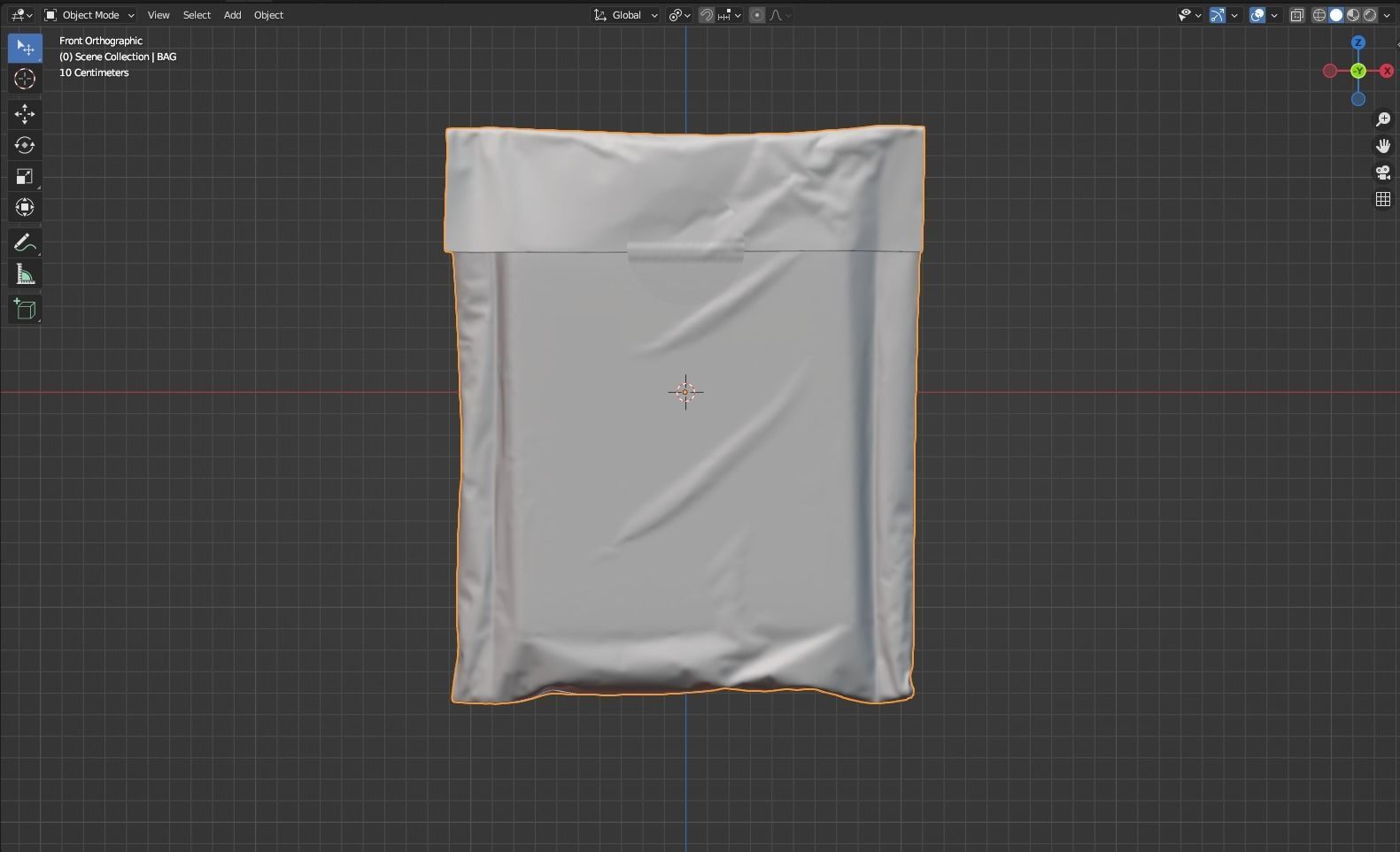 Postage Bag 3D model_1