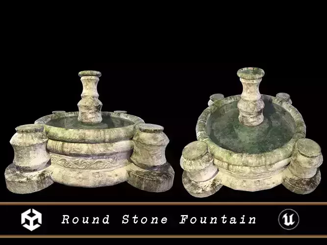 Round Stone Fountain