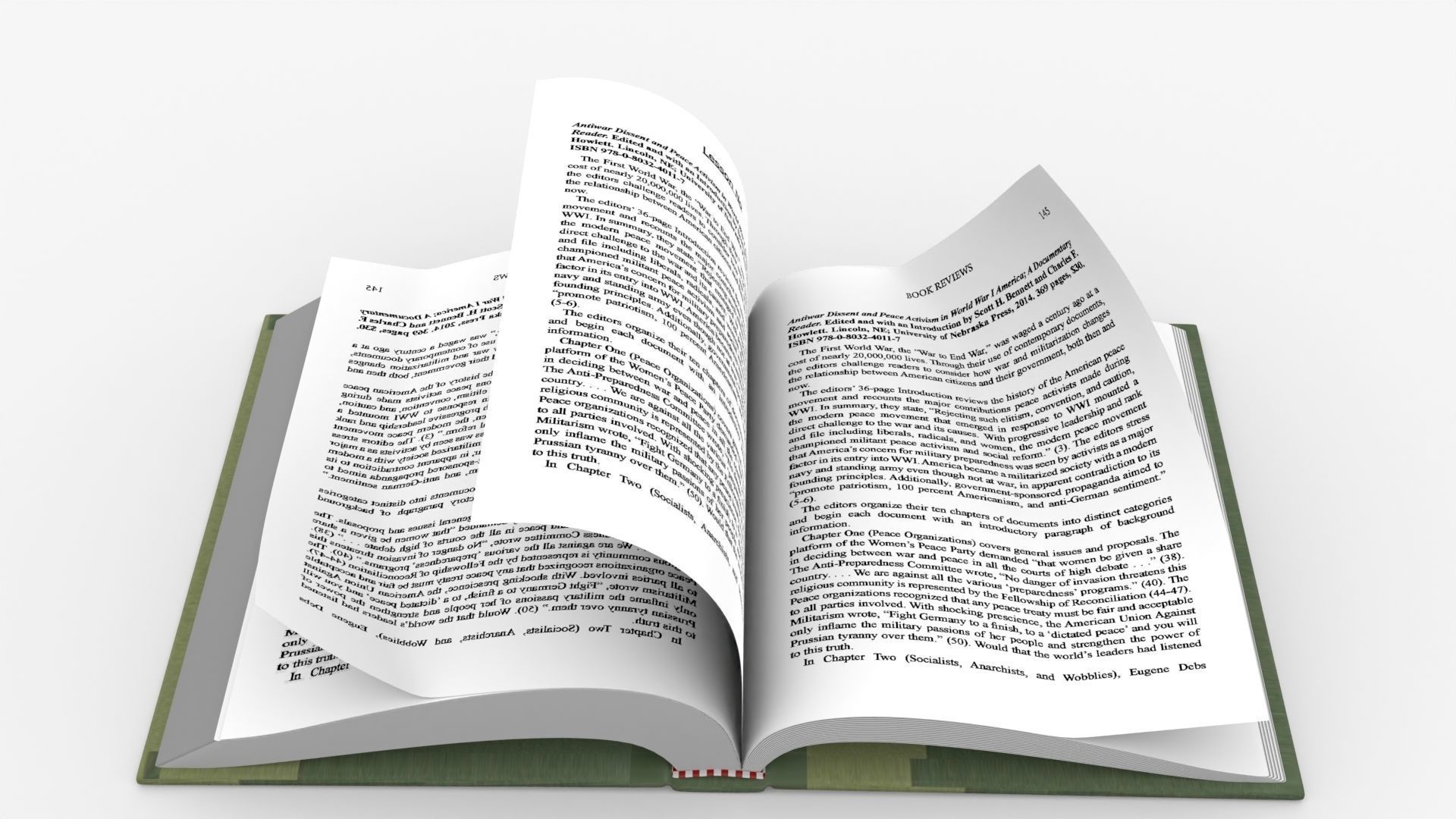 Book Rigged and Animated Low-poly 3D model_5