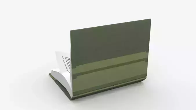 Book Rigged and Animated Low-poly 3D model