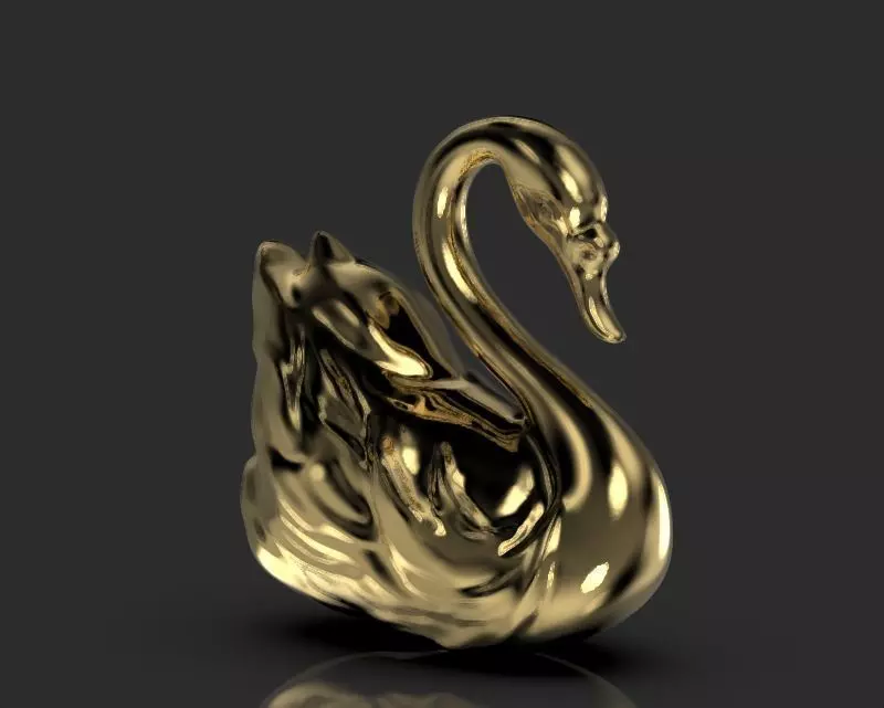 Stylized Swan 3D 3D print model