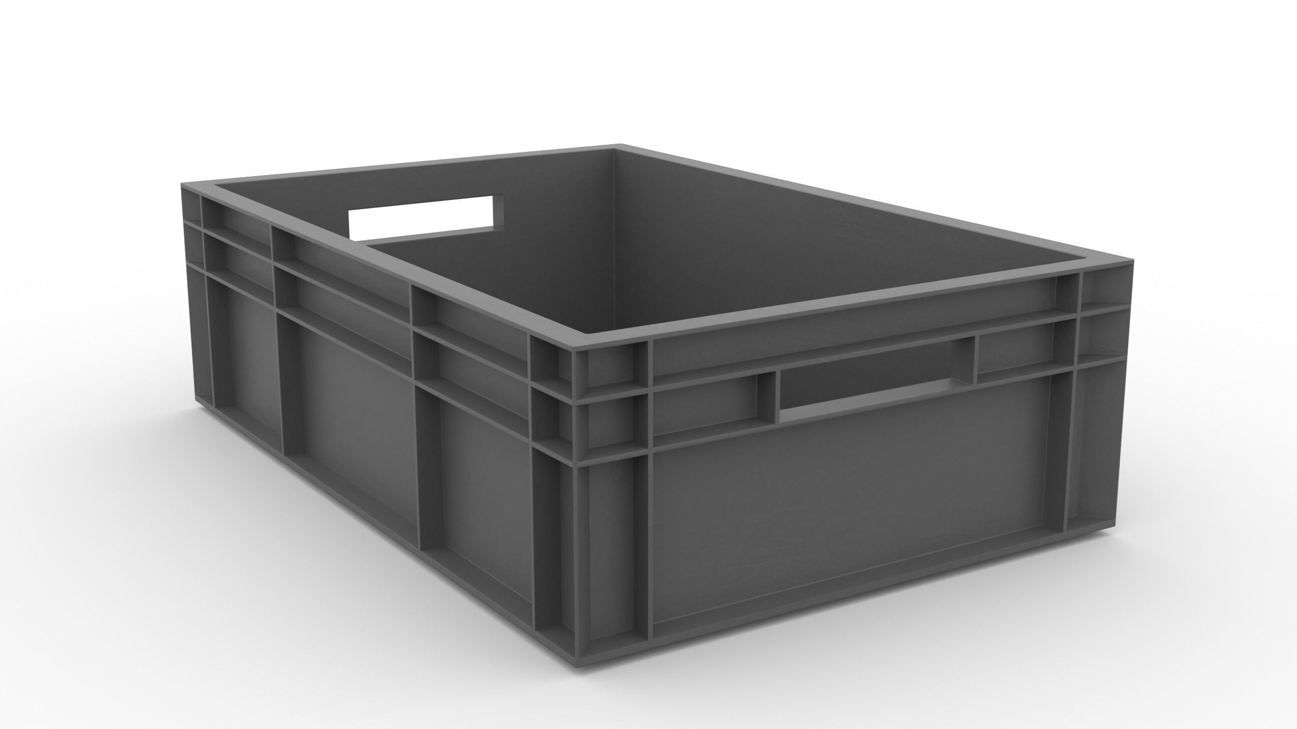 Euronorm boxes Low-poly 3D model_7