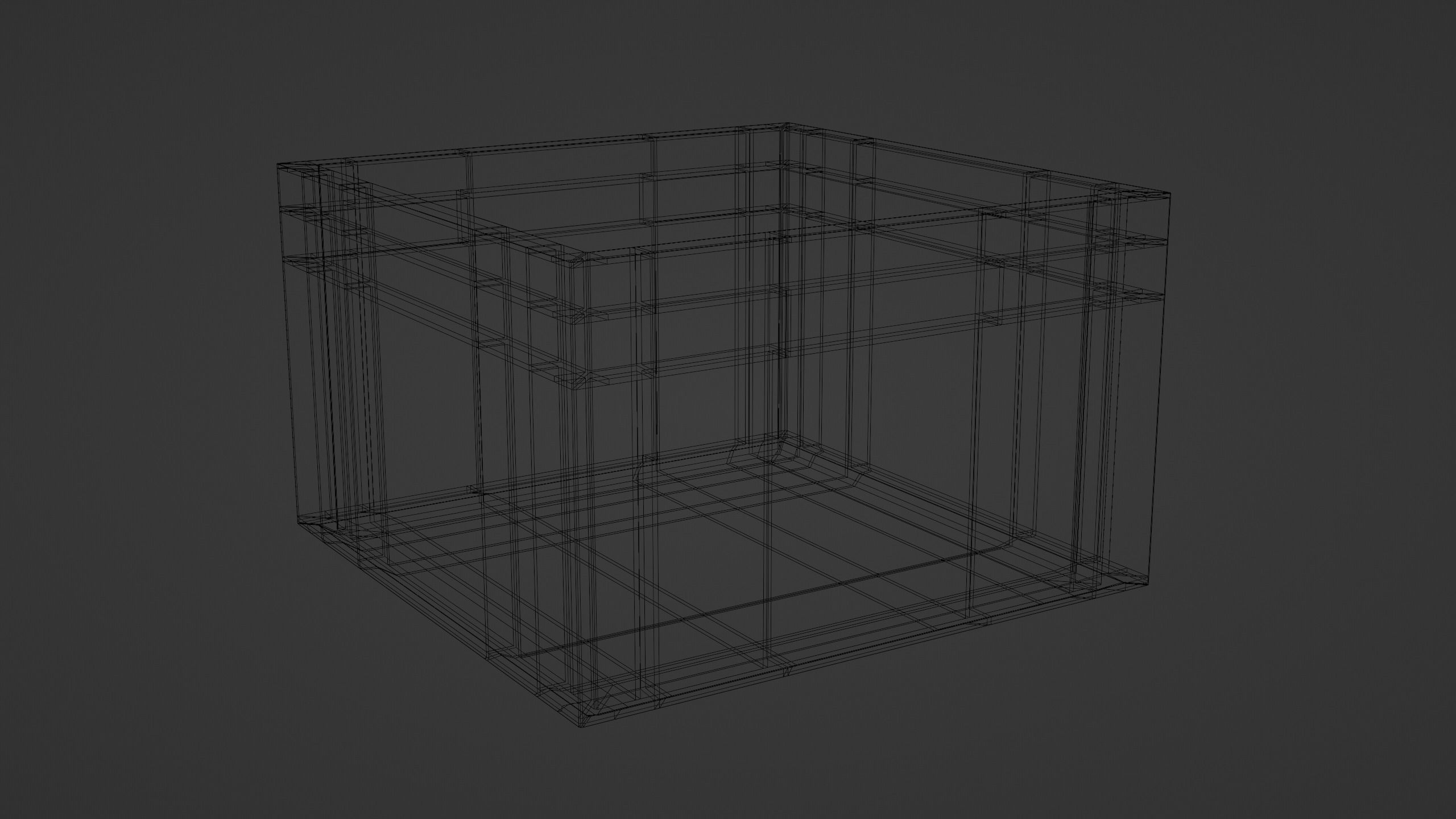 Euronorm boxes Low-poly 3D model_9