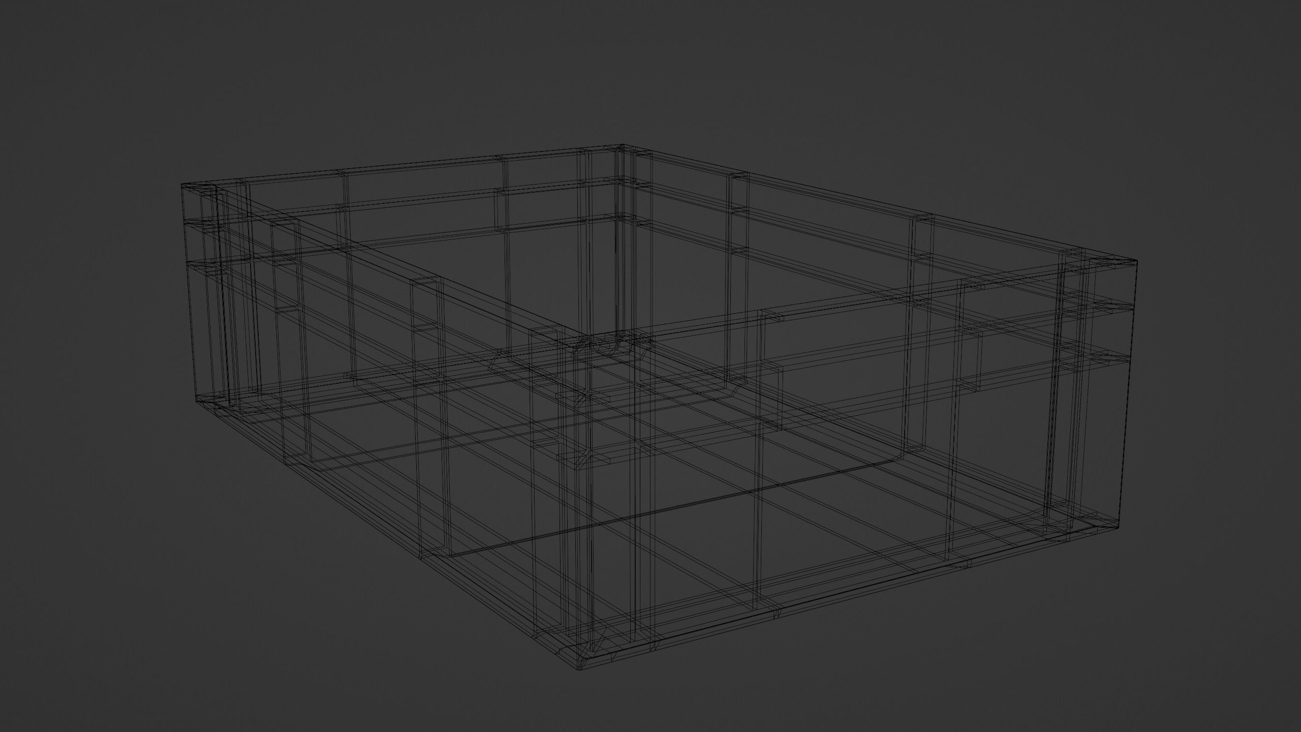 Euronorm boxes Low-poly 3D model_10