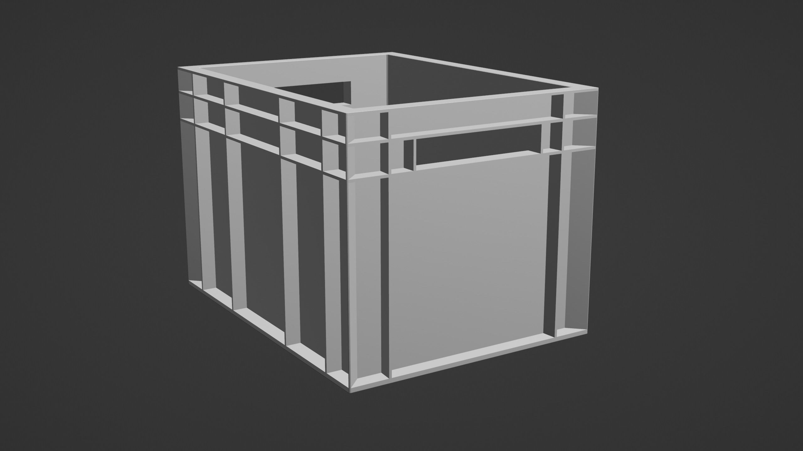 Euronorm boxes Low-poly 3D model_11