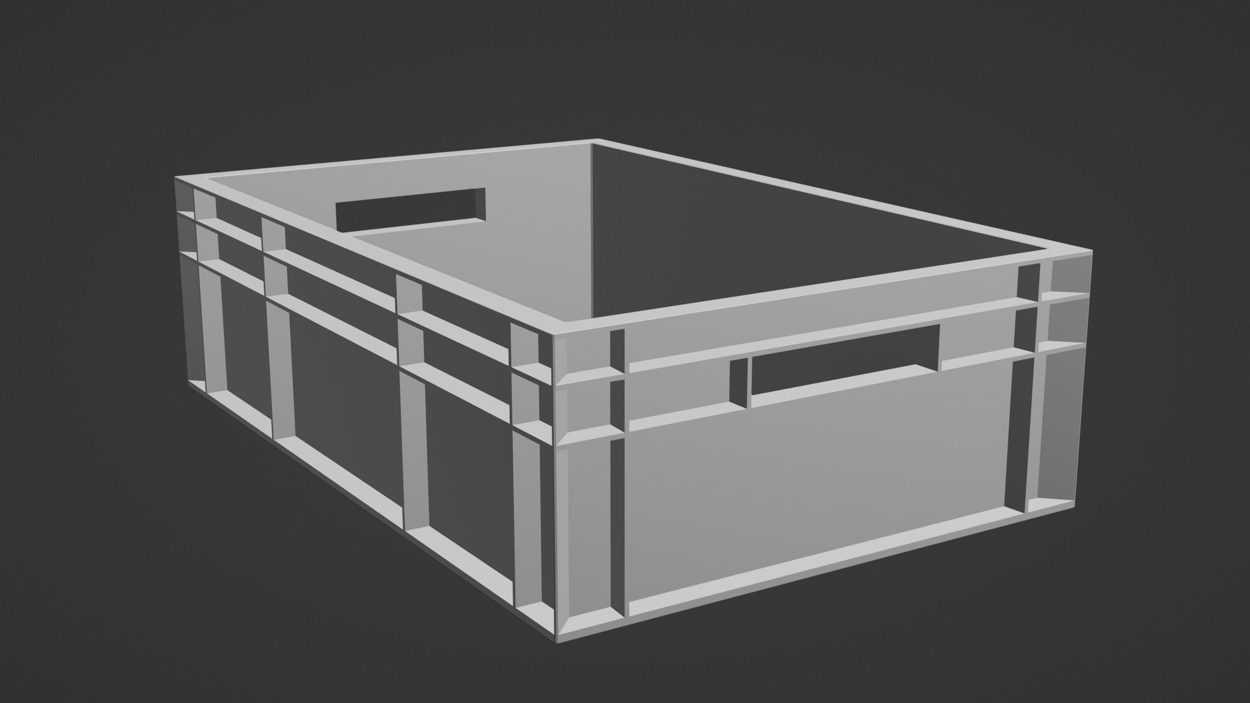 Euronorm boxes Low-poly 3D model_13