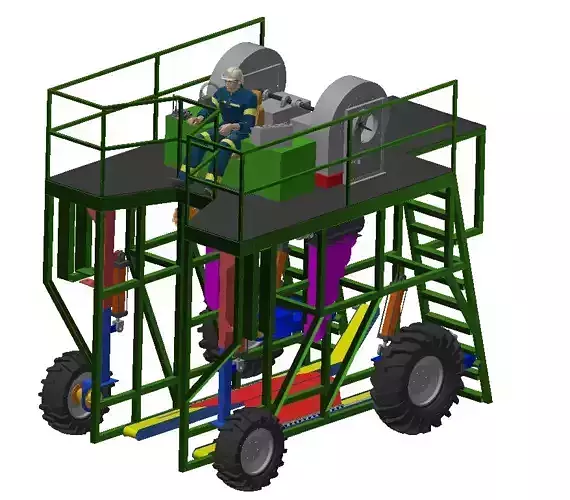 Cosechadora de arandanos 