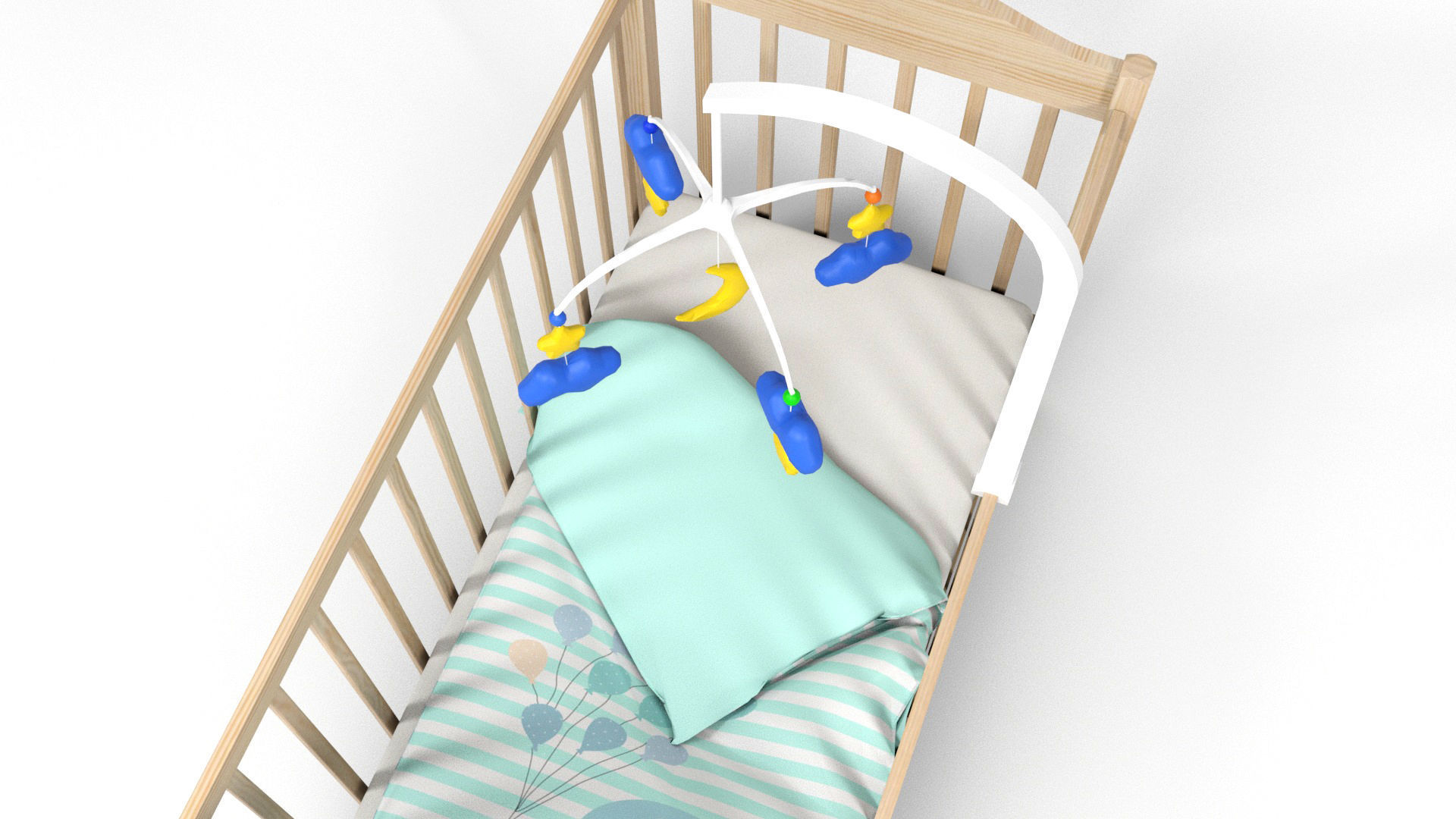 Baby props and furniture Pack Low-poly 3D model_18