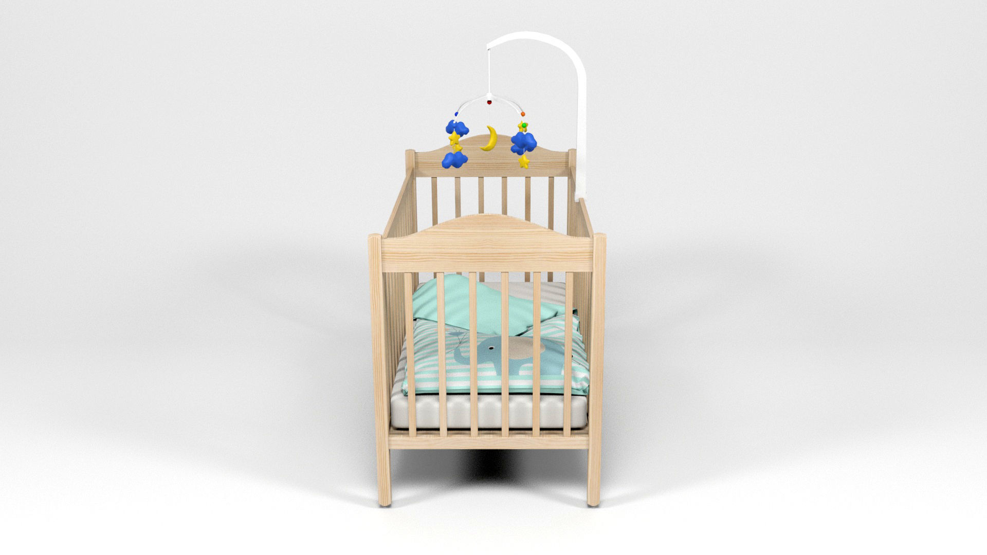 Baby props and furniture Pack Low-poly 3D model_8