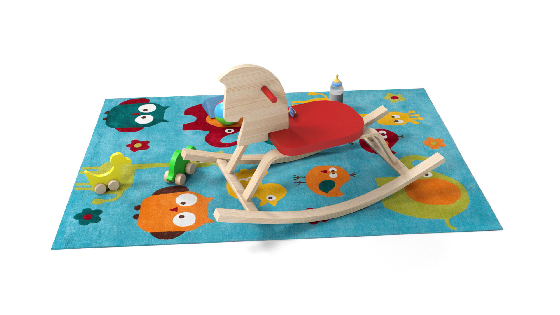 Baby props and furniture Pack Low-poly 3D model_22