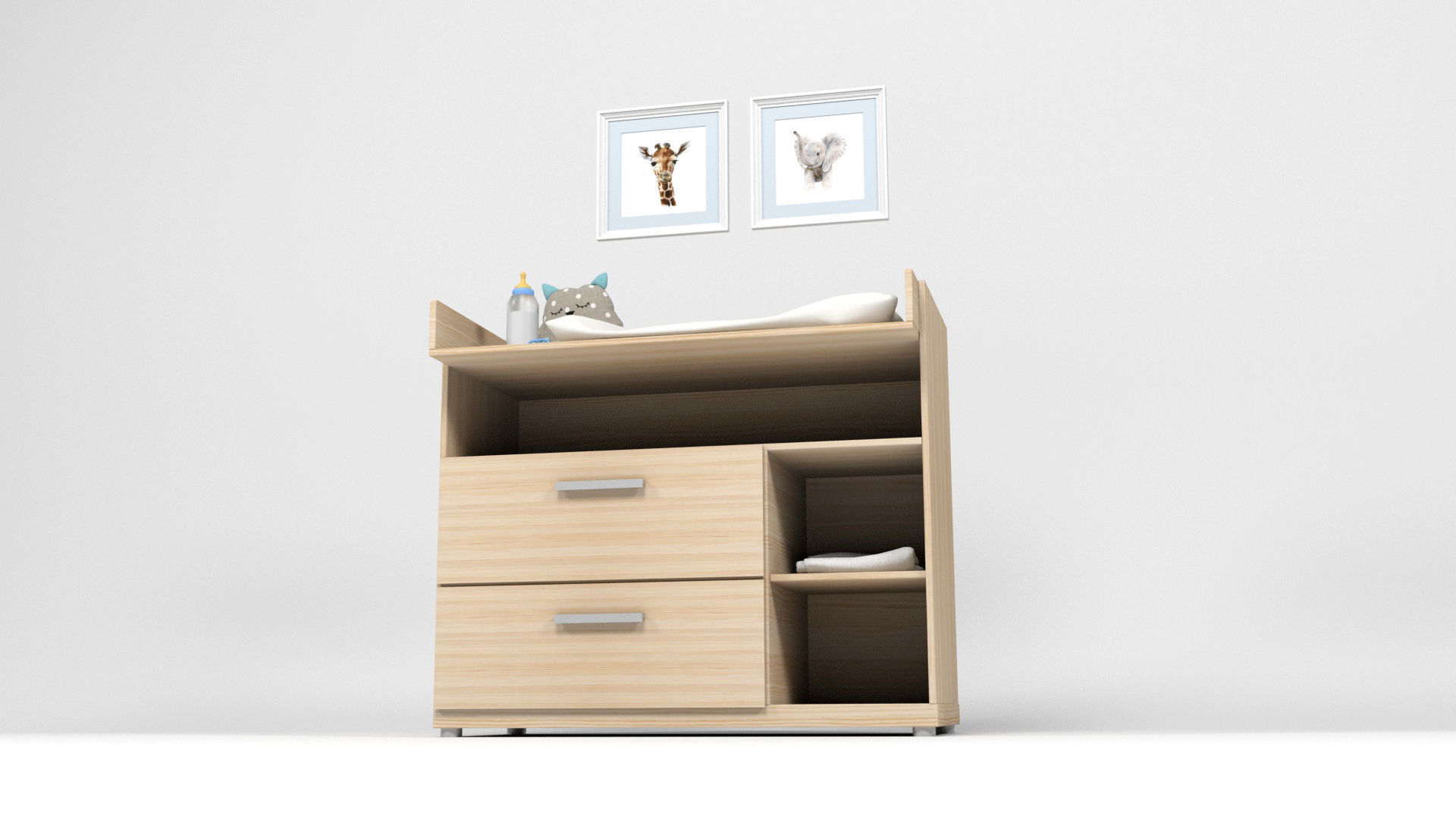 Baby props and furniture Pack Low-poly 3D model_17