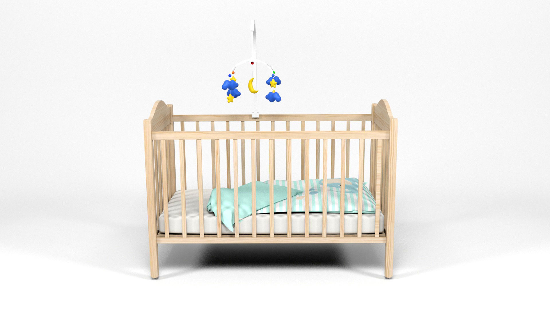 Baby props and furniture Pack Low-poly 3D model_10