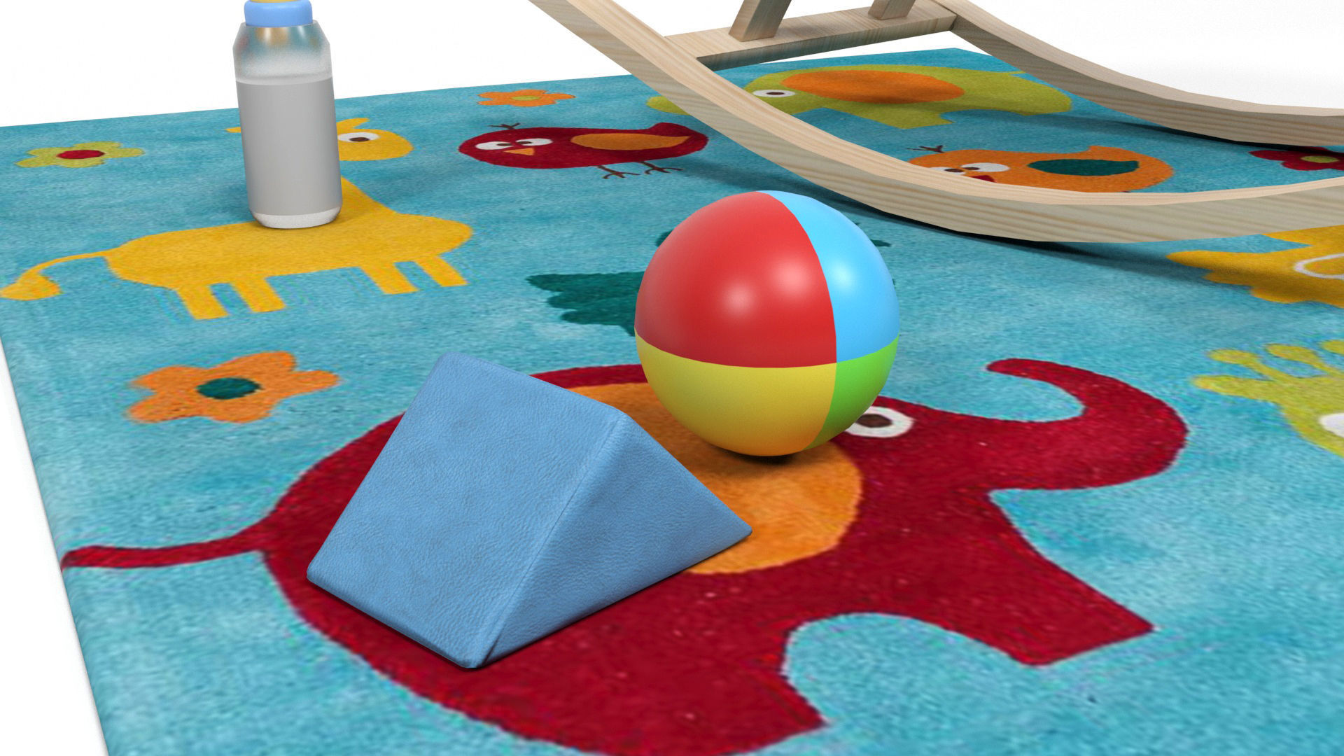 Baby props and furniture Pack Low-poly 3D model_20