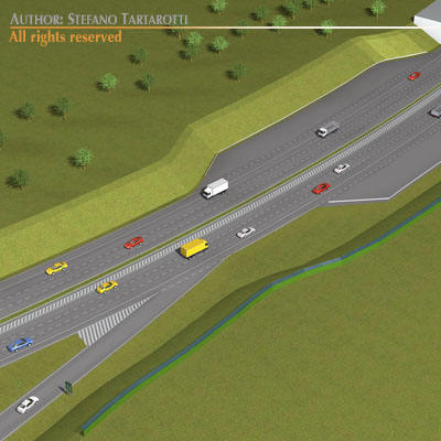 Highway scene 3D model_5