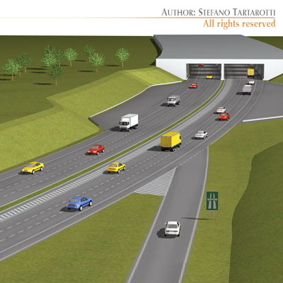 Highway scene 3D model_4