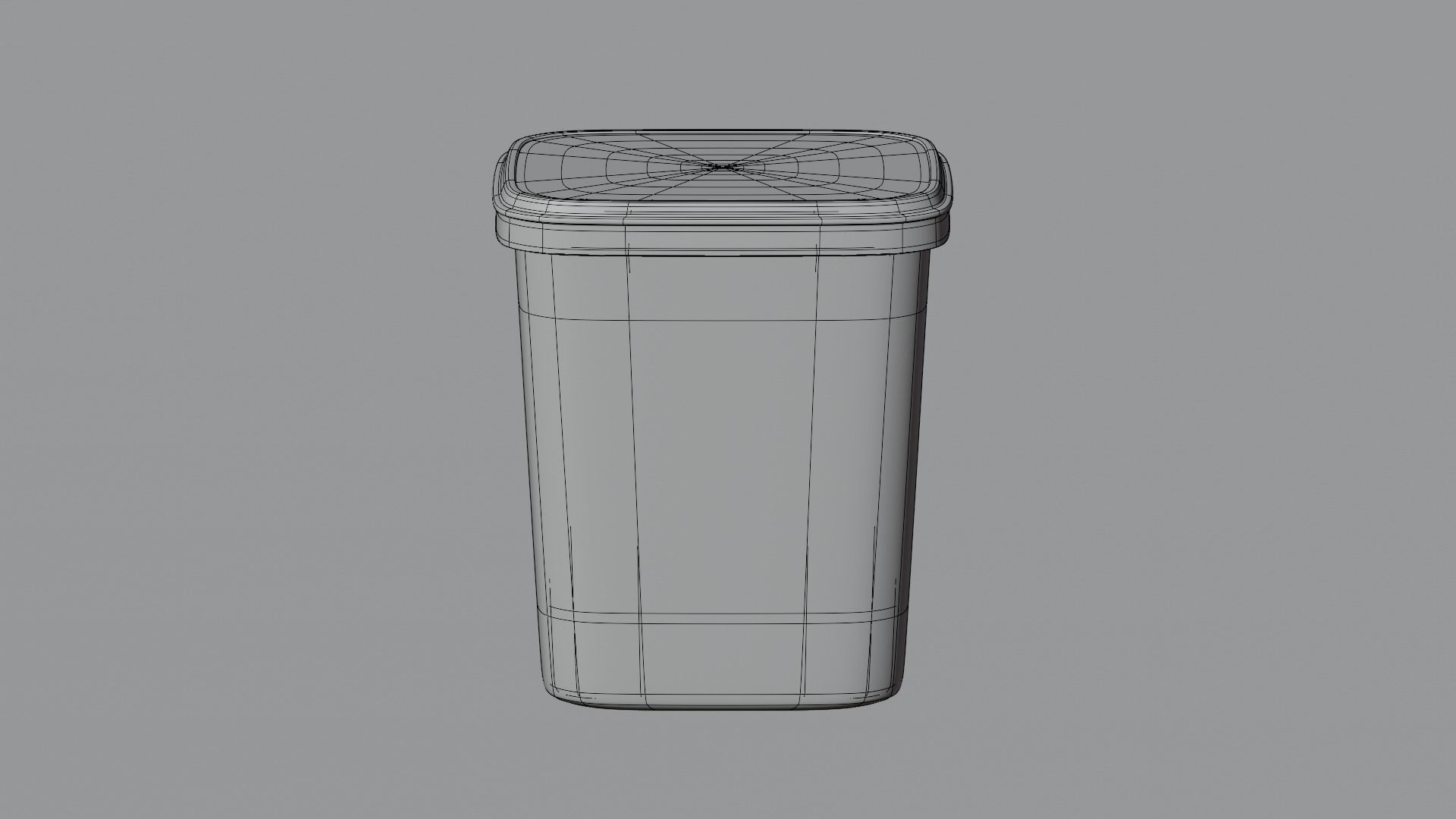 Square Container 3D model_7