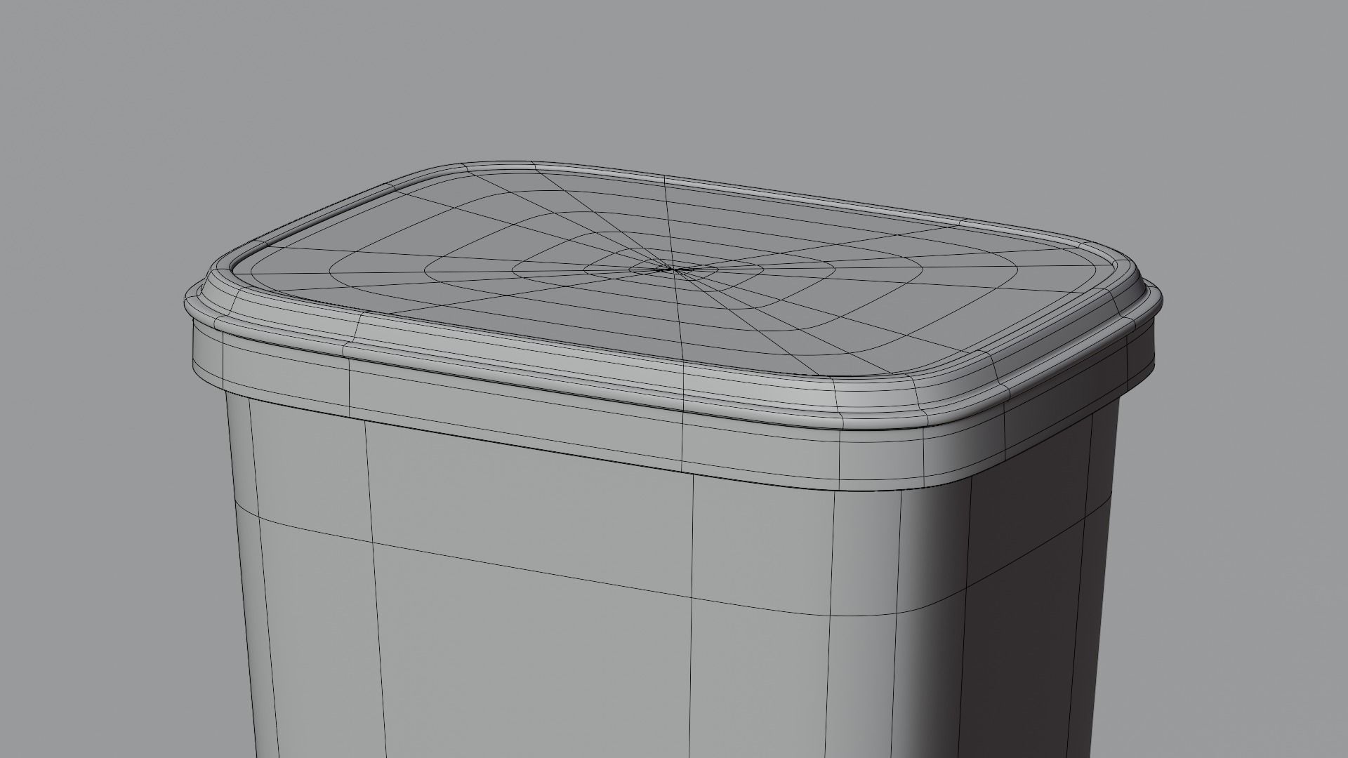 Square Container 3D model_9