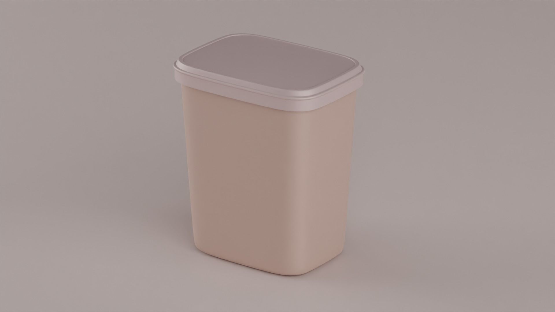 Square Container 3D model_2