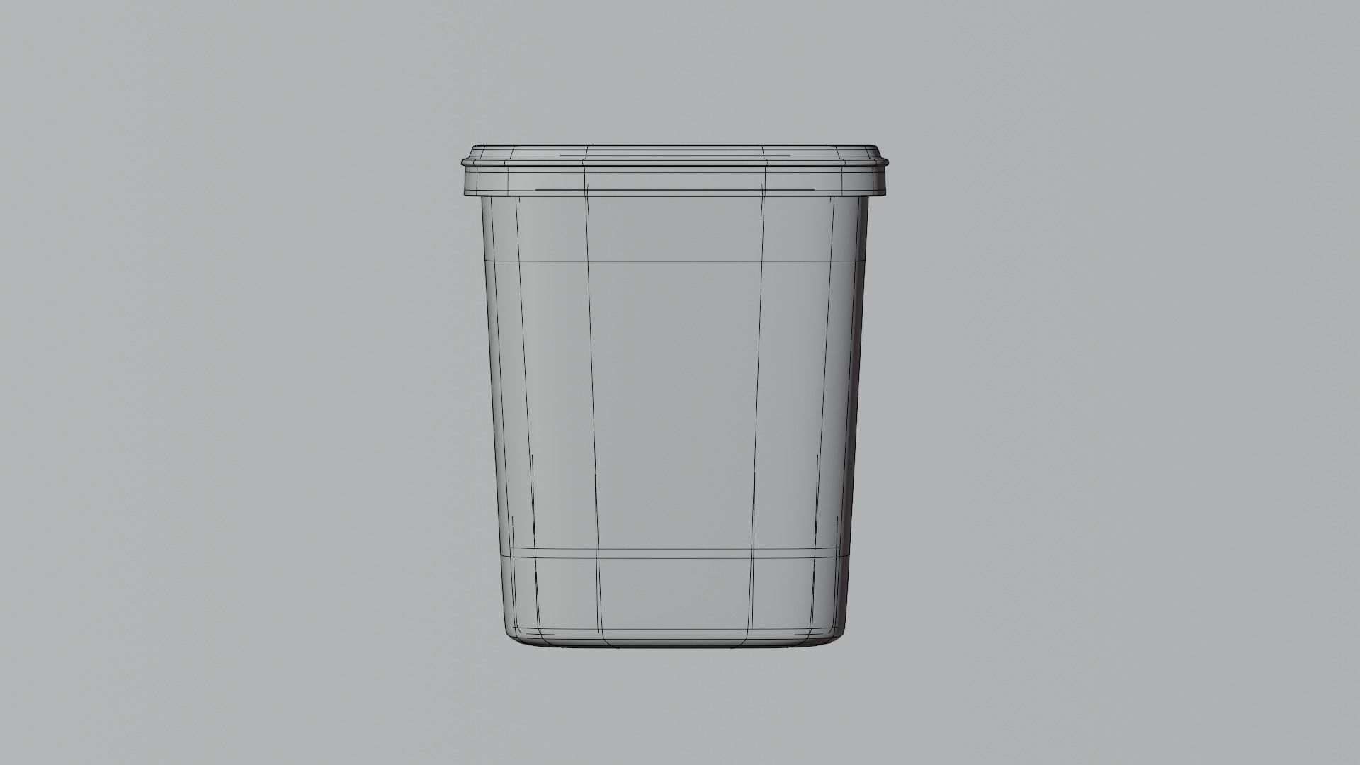 Square Container 3D model_6