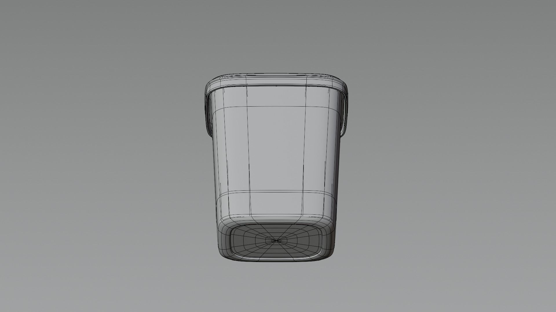 Square Container 3D model_11