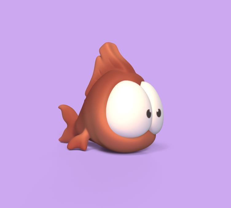 Fish Big Eyes 3D print model_1