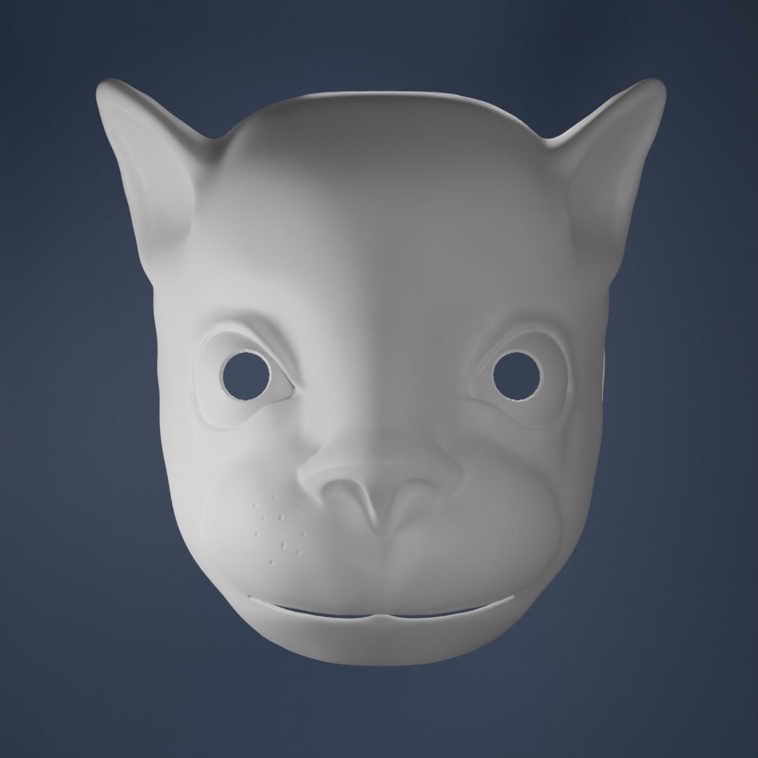 SMURFCAT MASK 3D print model_8
