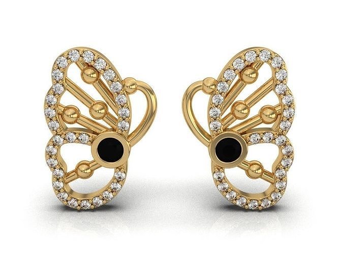 BUTTERFLY EARRINGS 3D print model