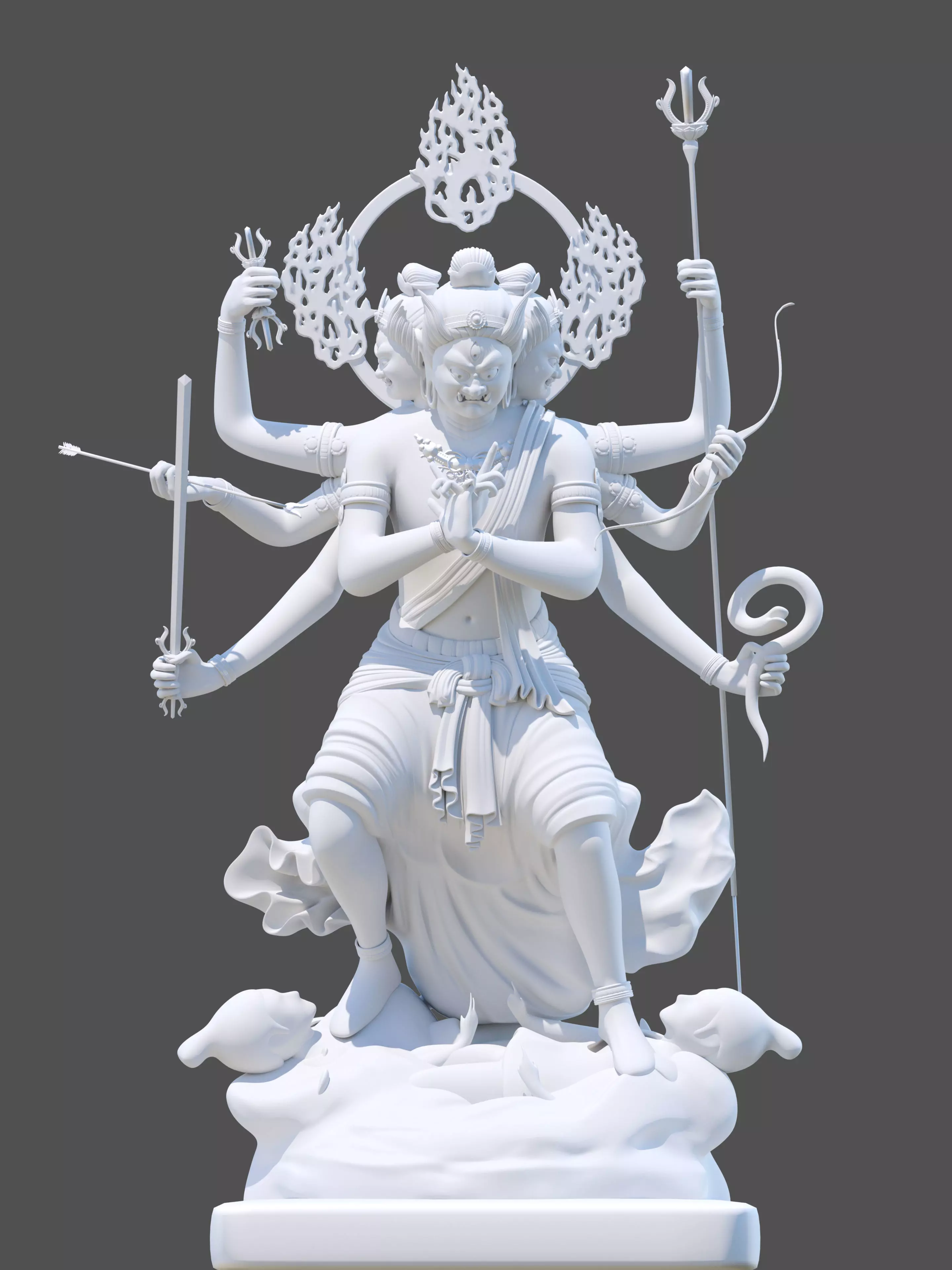 JiangSanShiMingWangBuddha 3D model_0