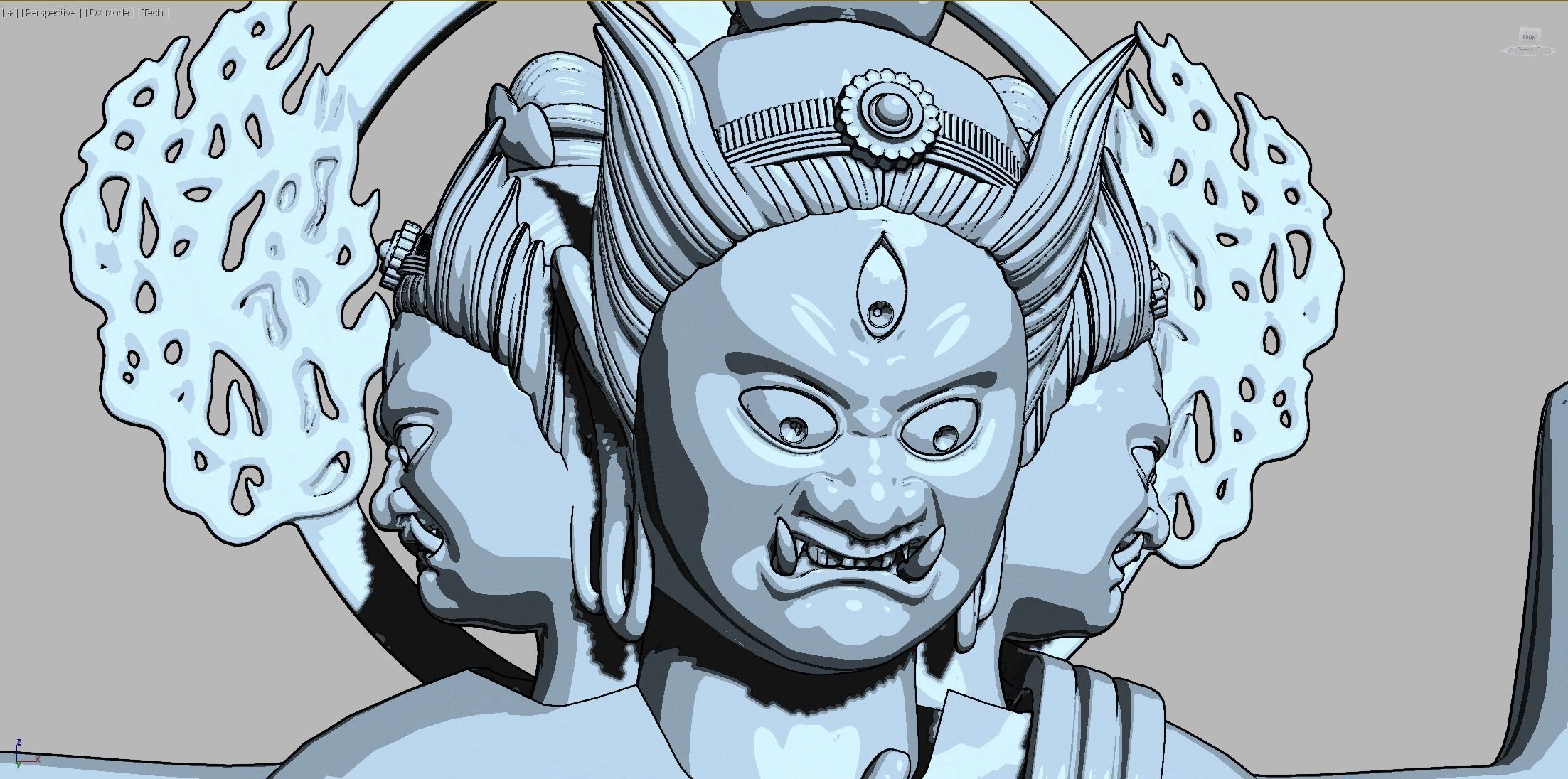 JiangSanShiMingWangBuddha 3D model_2