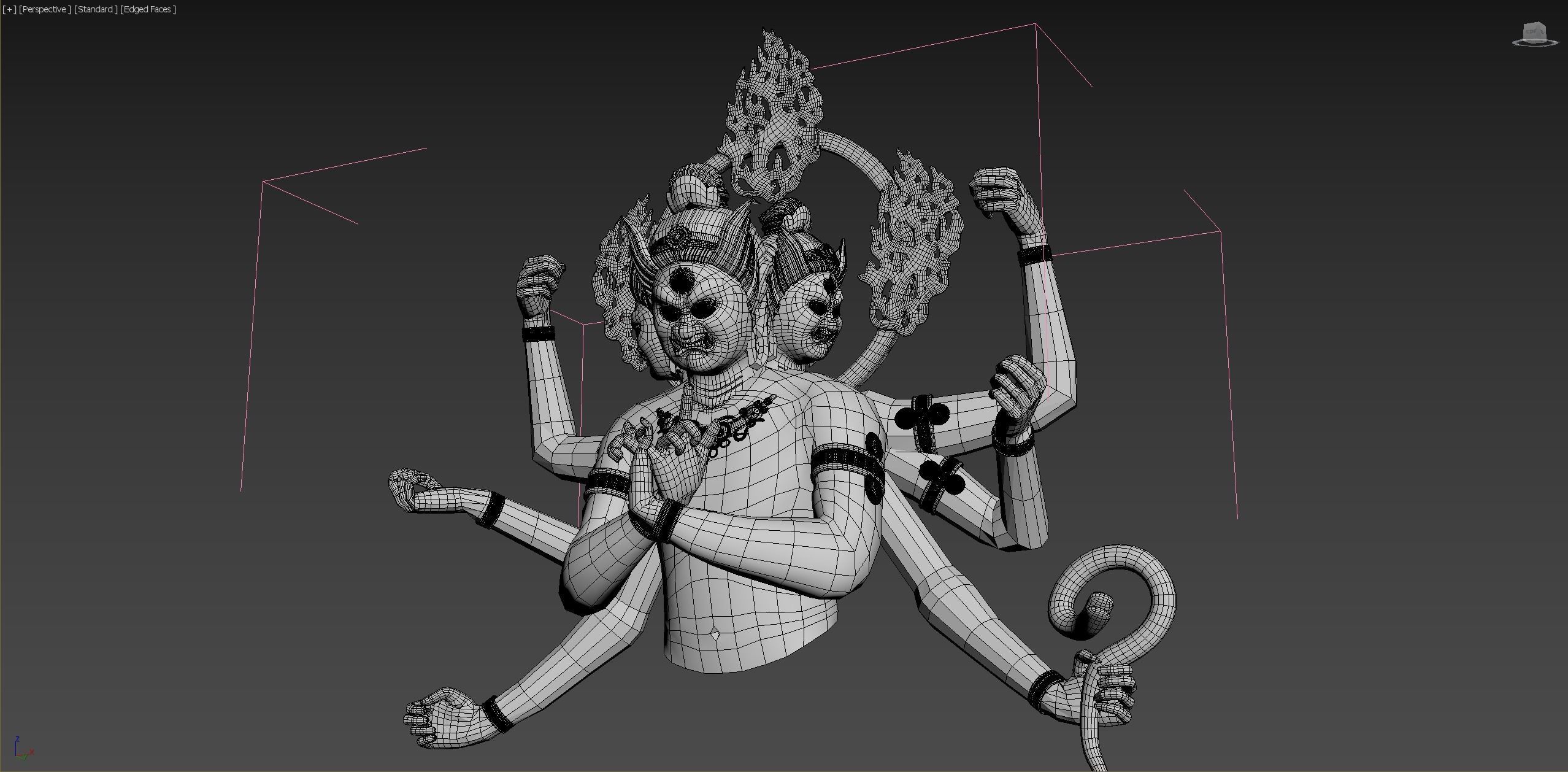 JiangSanShiMingWangBuddha 3D model_10