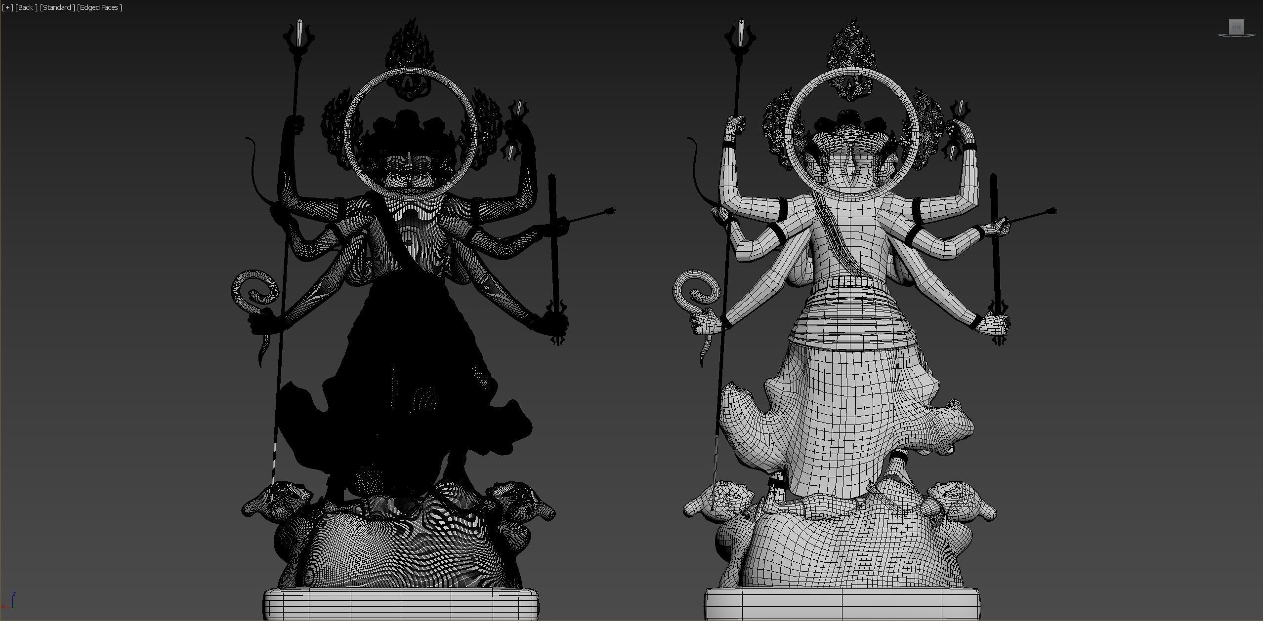 JiangSanShiMingWangBuddha 3D model_5