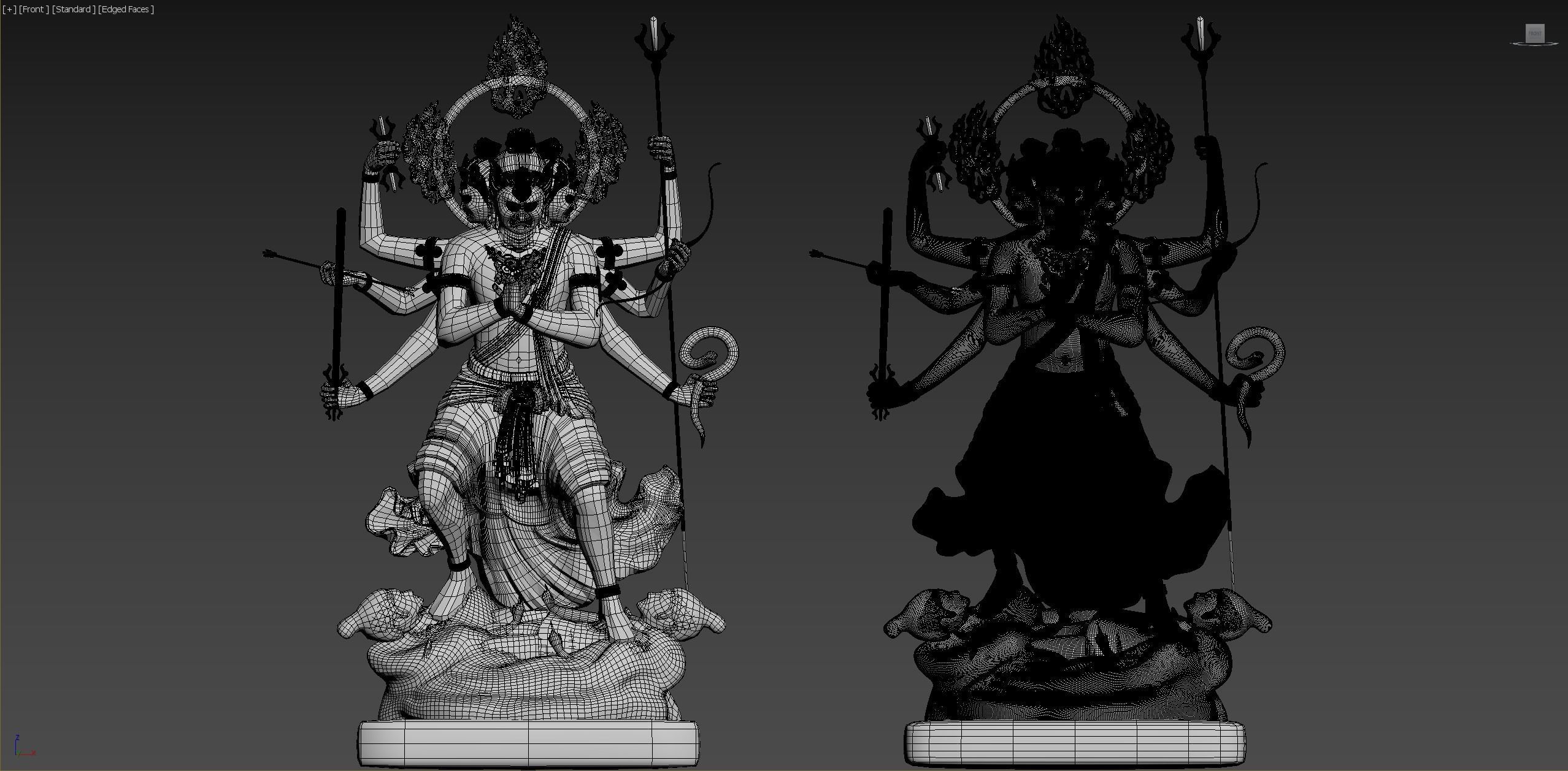 JiangSanShiMingWangBuddha 3D model_4